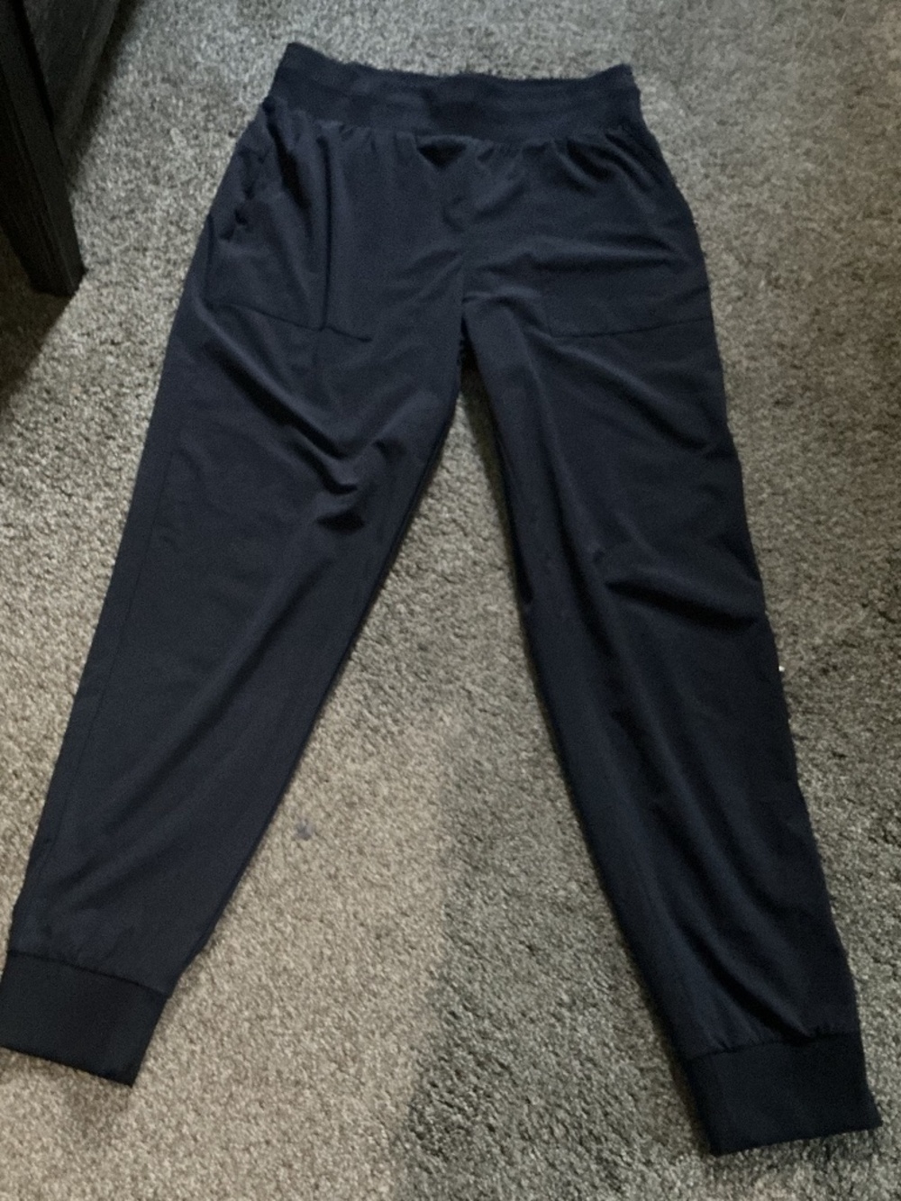 Talbots Lightweight Pants Navy XS Elastic Waist and Cuffs NEW